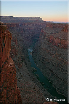 Sonnenuntergangsstimmung am Toroweap Overlook